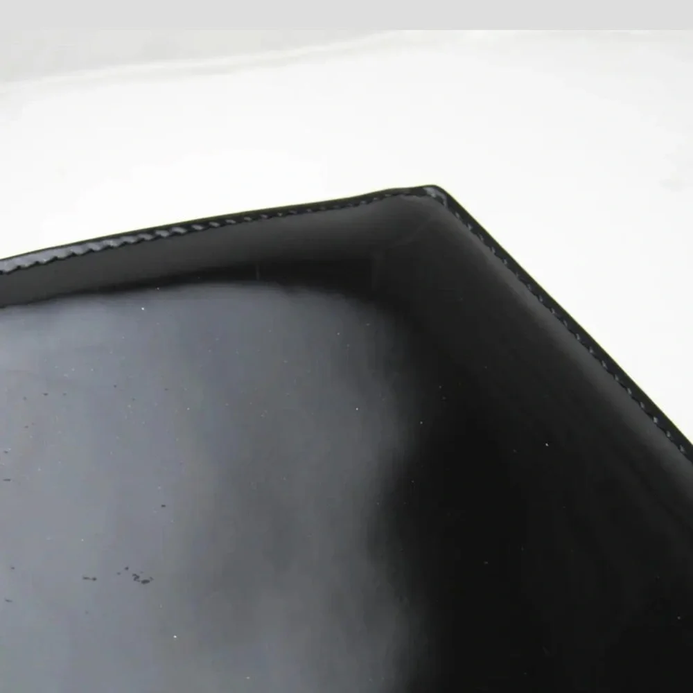 Chanel Black Patent CC Logo Flap Wallet